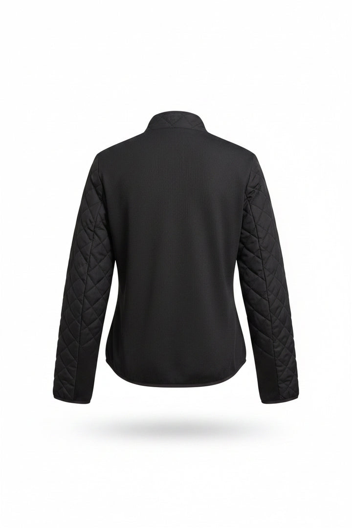 Swing Control Solid Quilted/Rib Jacket - Black - Small - Skorzie
