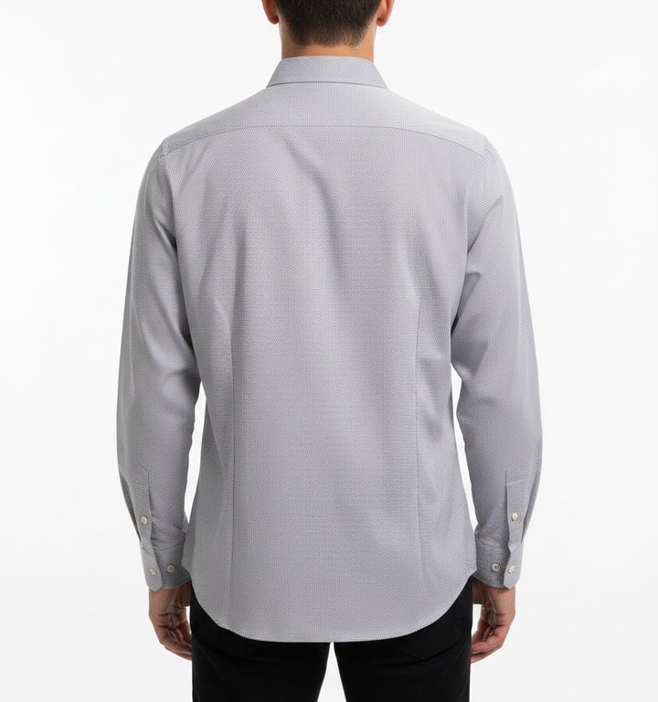 Robert Talbott Men's L/S Button Up Polo Night Sky Dot Size L