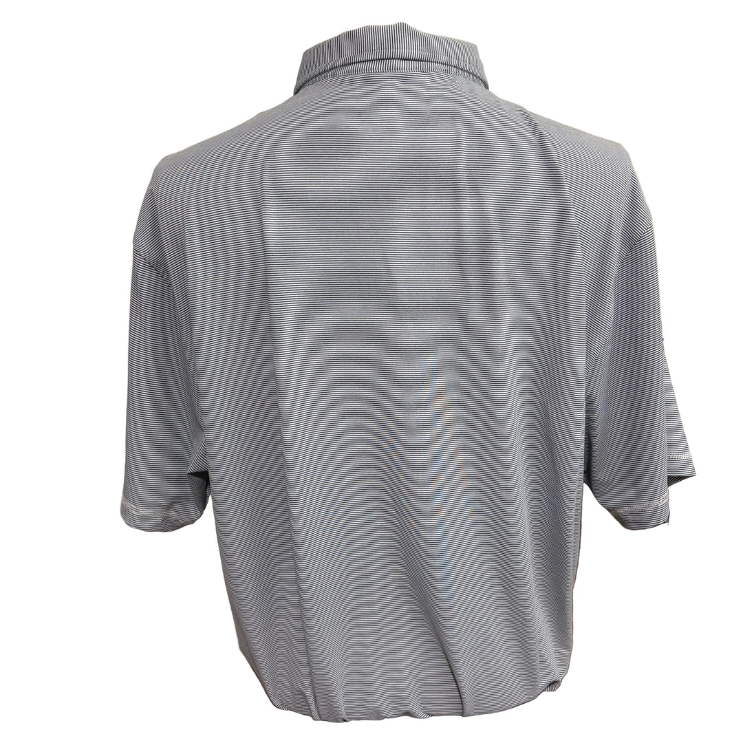 Linksoul Monterey Microstripe Polo (w/logo) - Grey Stripe - XX-Large - Skorzie