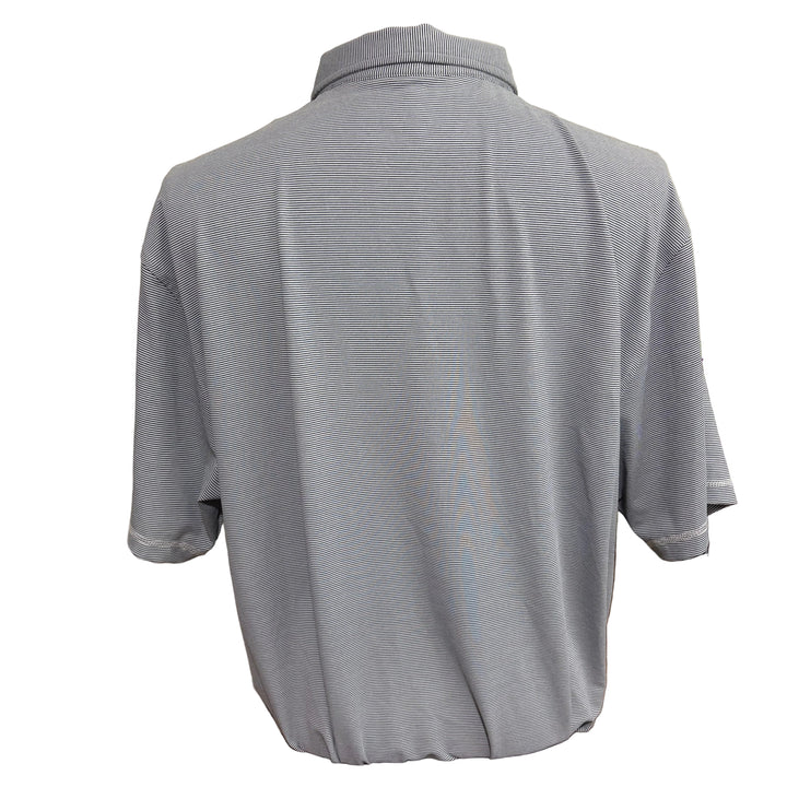 Linksoul Monterey Microstripe Polo (w/logo) - Grey Stripe - XX-Large - Skorzie
