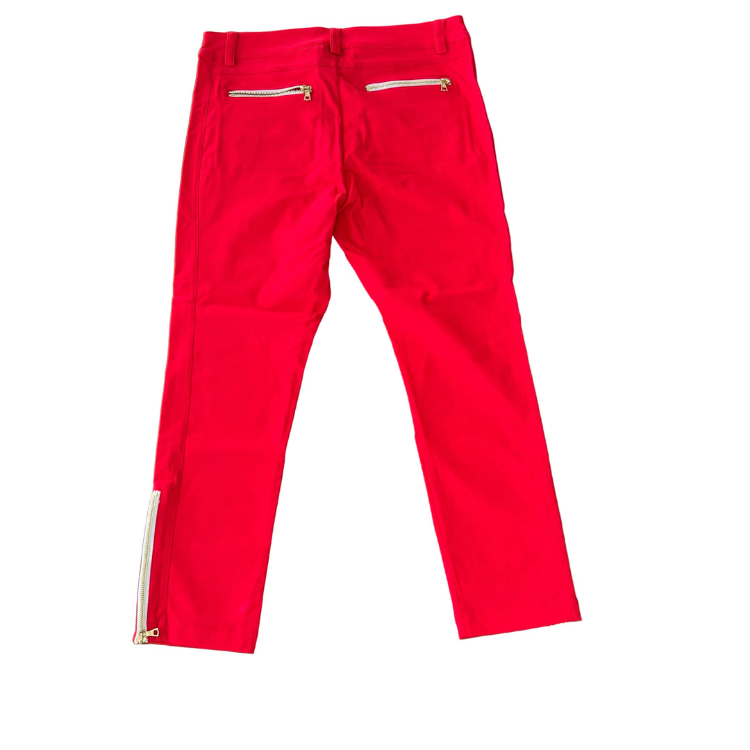 Brendratti Giulia Crop Pant (25") - Red - Medium - Skorzie