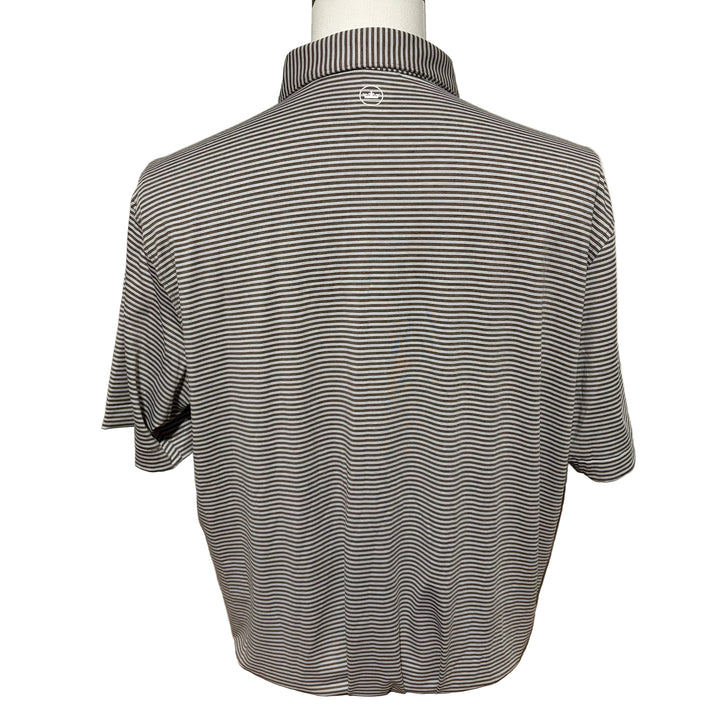 Peter Millar Ambrose Performance Jersey Polo (w/logo) - Walnut - X-Large - Skorzie
