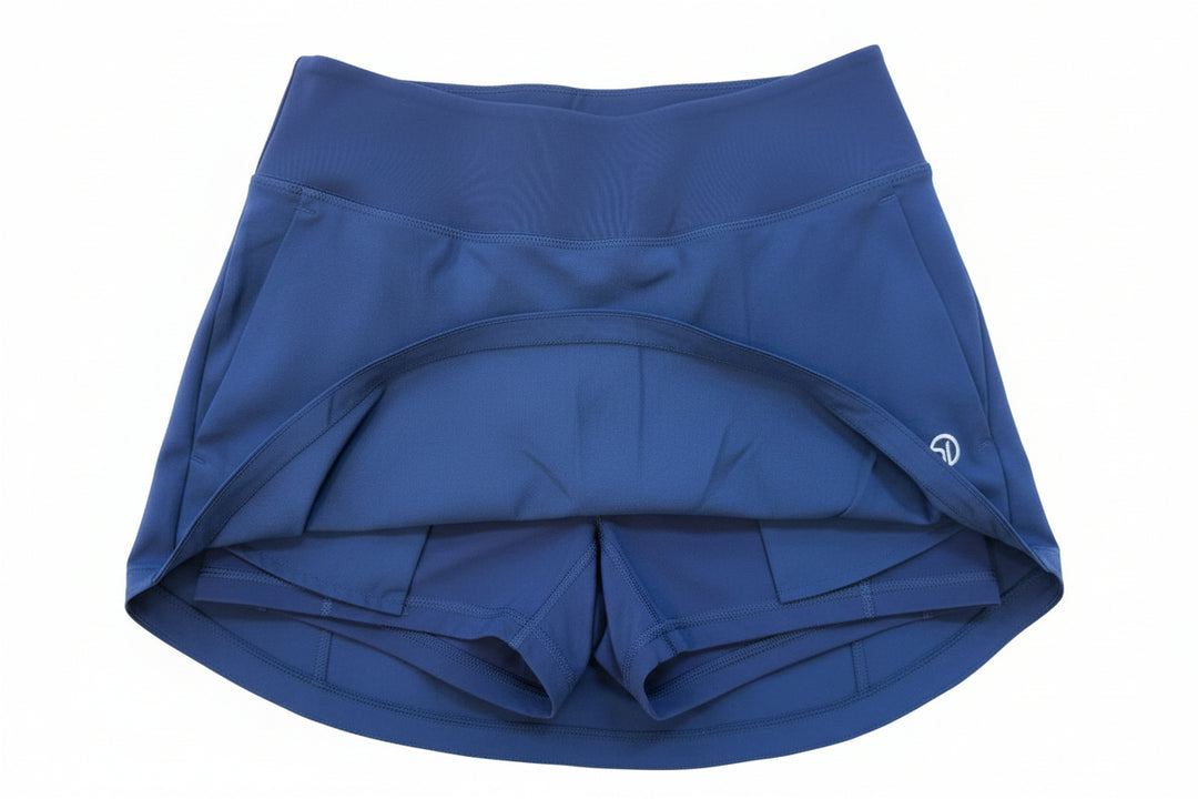 Straight Down Poppy Skort - Navy - XS