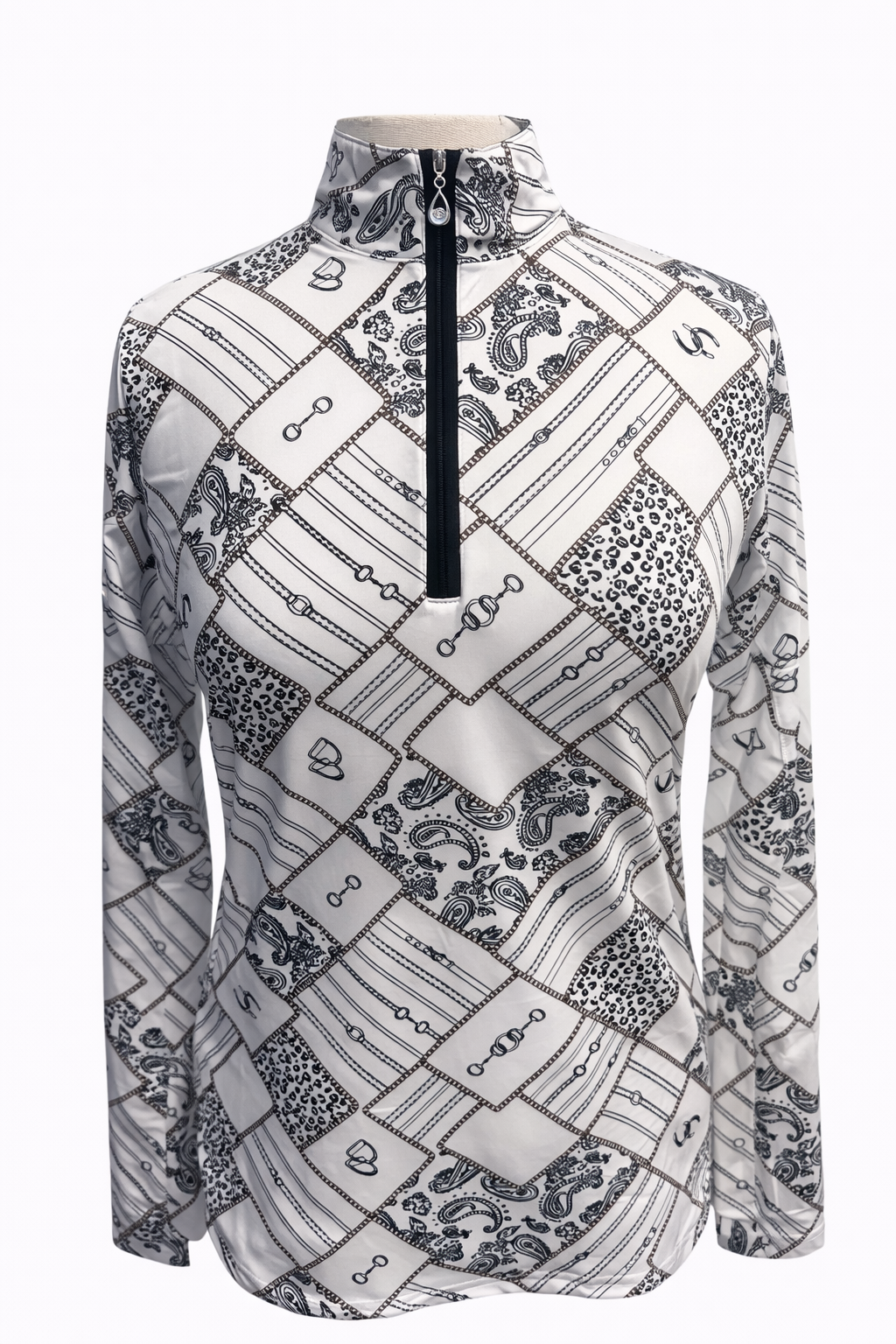 SanSoleil SOLCOOL PRINT MOCK - DEVON BLACK - Skorzie