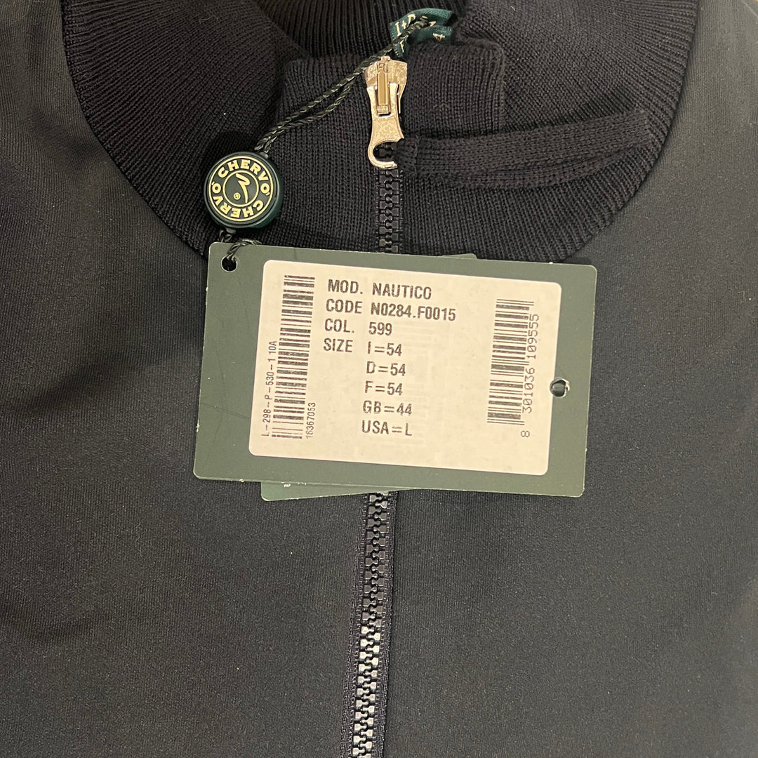 Chervo Men's Quarter Zip Dark Navy Size L