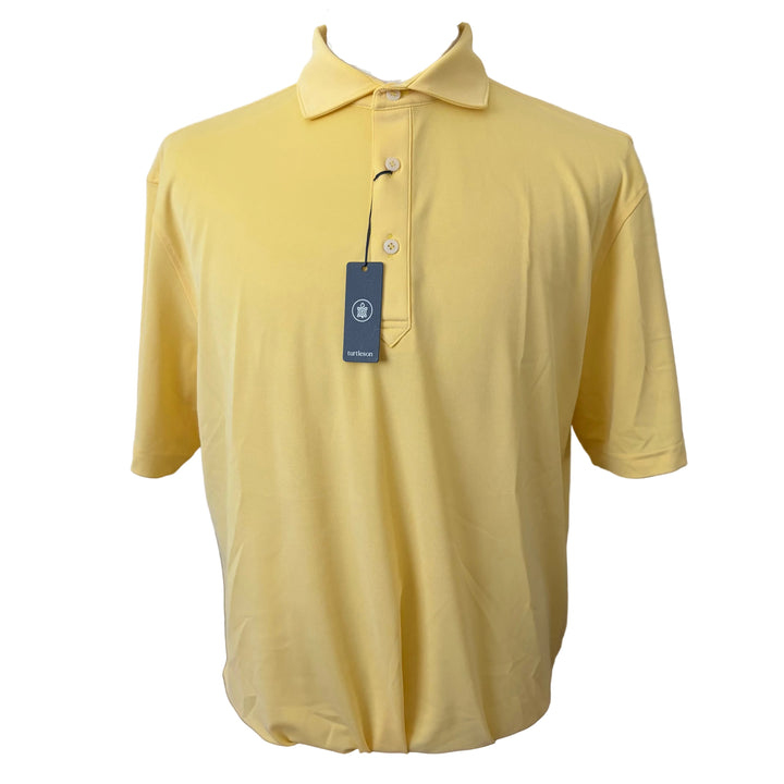 Turtleson Clem Oxford Performance Polo (w/logo) - Limoncello - Skorzie