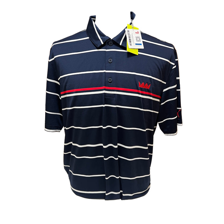 Puma Stripe Polo (w/ logo) - Navy - Skorzie