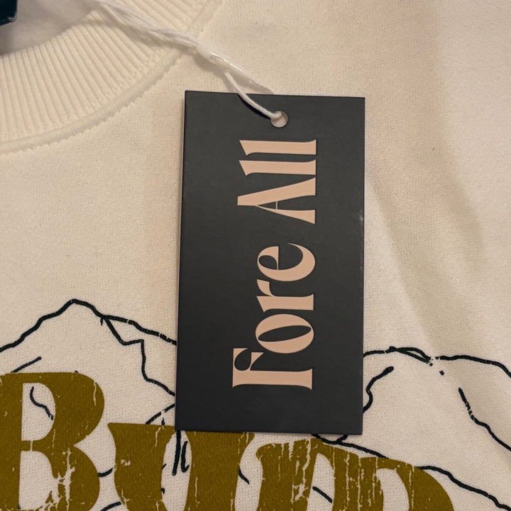 Fore All Women's Golf Sweatshirt "Golf Bum" White Size XS