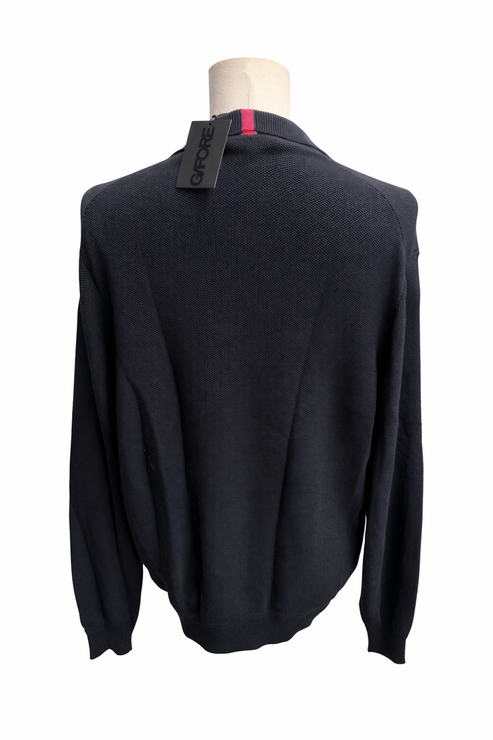 G/FORE Twilight Johnny Collar Cooling Cotton Sweater Polo - Medium - Skorzie