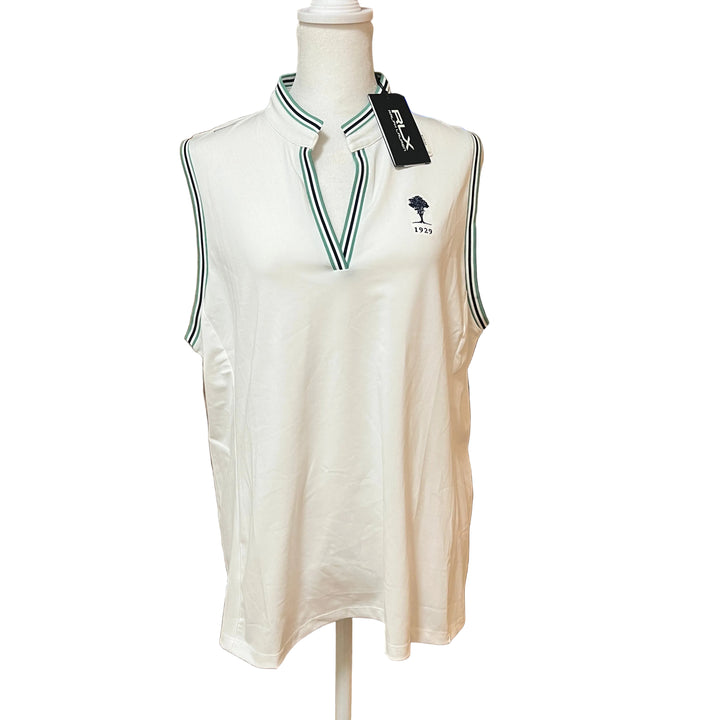 RLX Tailored Fit Piqué SL Shirt(w/logo) - White - X-Large - Skorzie