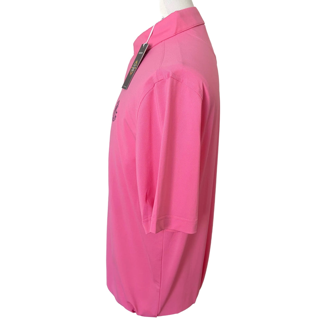 Bobby Jones Performance Cooling Micro Pique Polo (w/ logo) - Carnation - Large