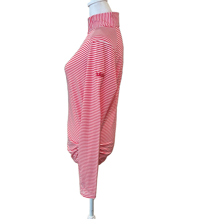 Straight Down Savannah Quarter Zip (w/logo) - Hot Pink