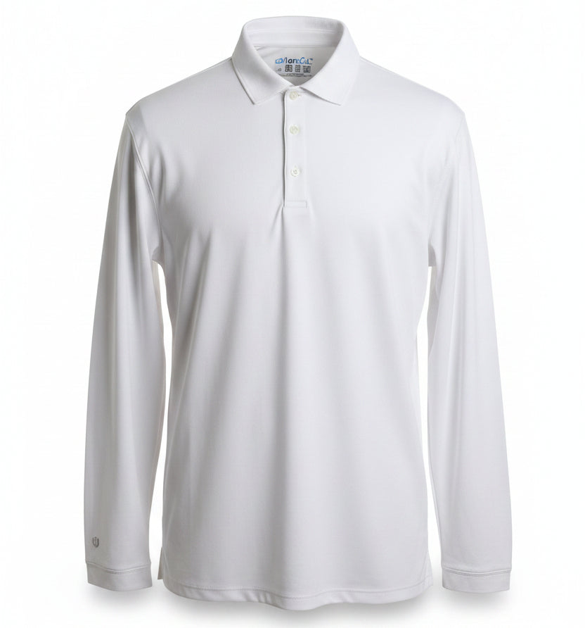 IBKUL L/S Polo - White - X-Large - Skorzie
