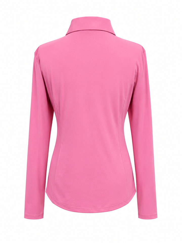 Amy Sport Womens Olivia Long Sleeved Top - Canyon Blush