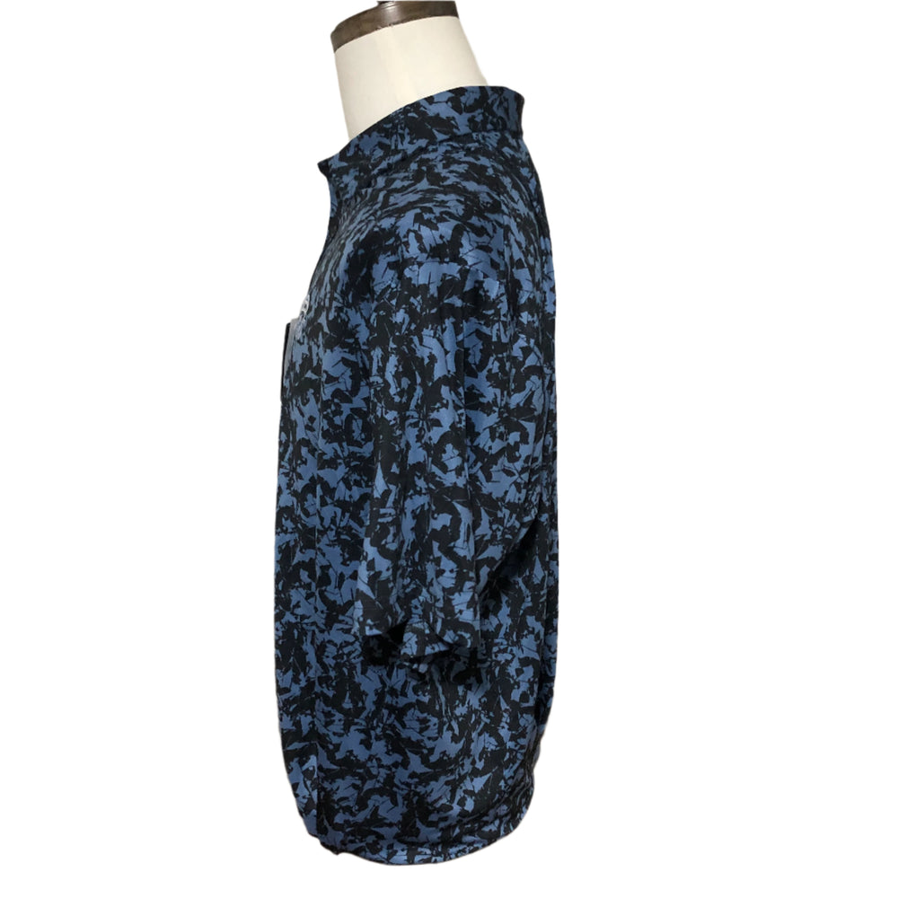 Dunning Golf Polo (w/ logo) - Black/Force Blue - Skorzie