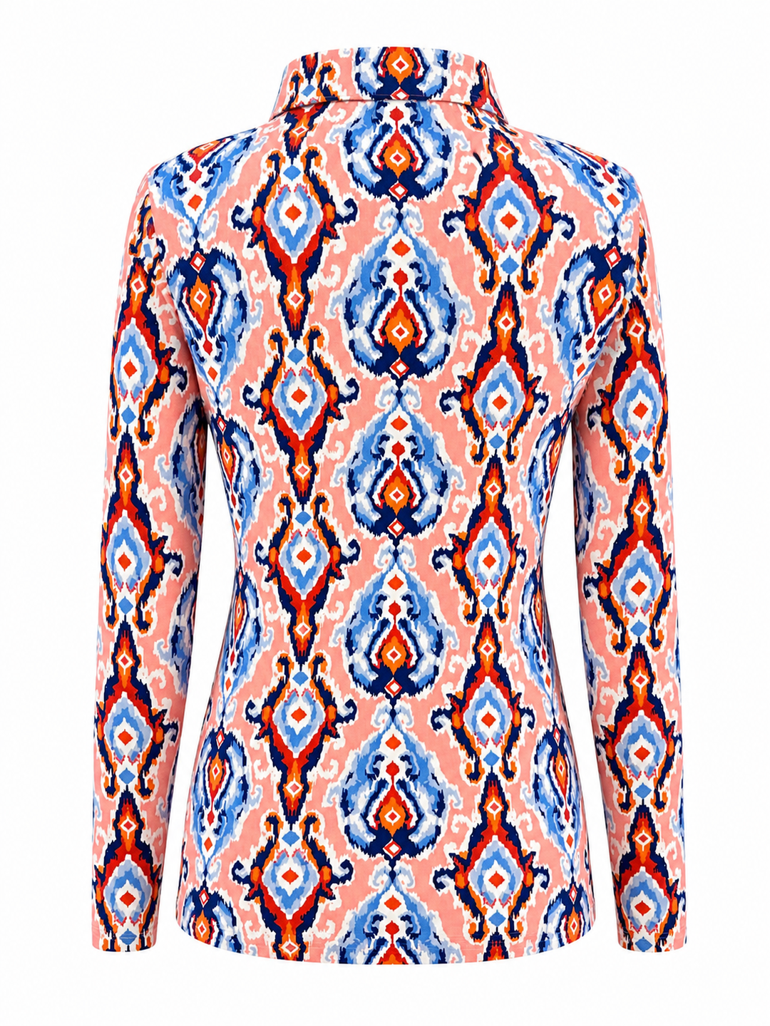 IBKUL Long Sleeve Zip Polo - Southwest - Small - Skorzie