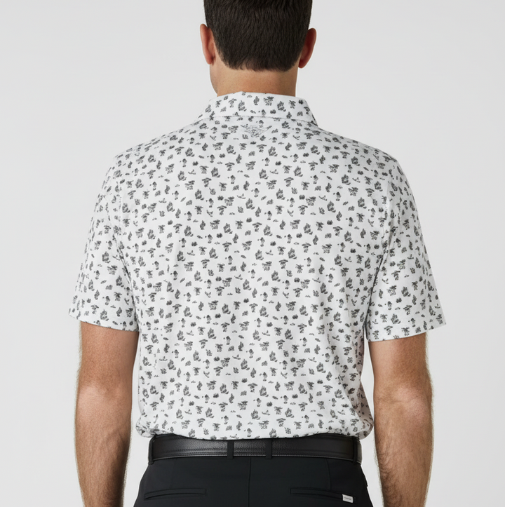Straight Down Men's Golf Polo Siesta Herb Size L
