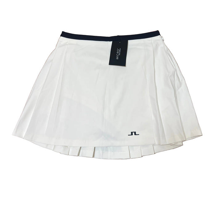 J. Lindeberg Sierra Pleat Skort (17”) - White - Medium