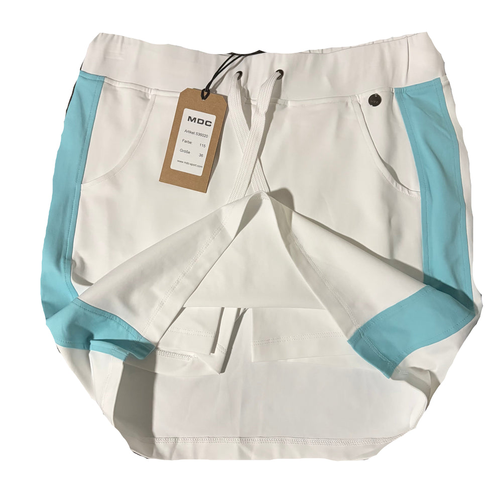 MDC Jersey Golf Skort 18" - White/Sea - Skorzie