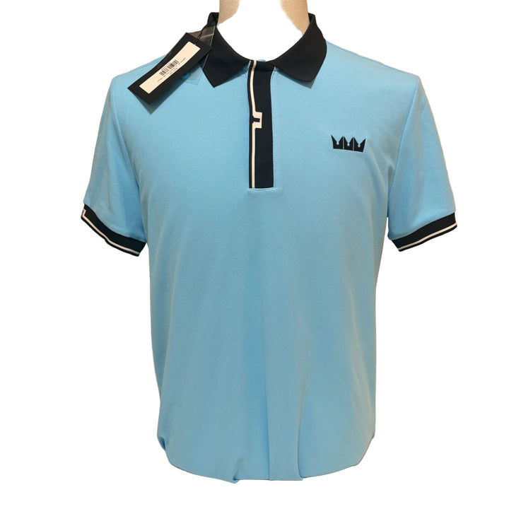 J.Lindeberg Bay Slim Fit Polo (w/ logo) - Baltic Sea - Skorzie