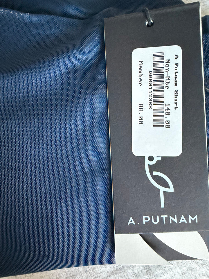 A. Putnam Luxe Opaque Long Sleeve Top - Navy