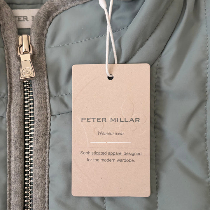 Peter Millar Women's Golf Jacket Pippin Quilted Travel Sage Size S