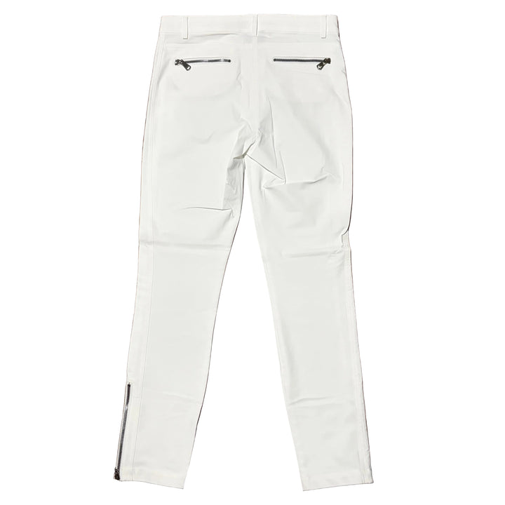 MDC Stretch Double Zip Ankle Pants 29" - White - Skorzie