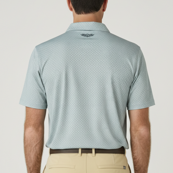 Straight Down Men's Golf Polo O'Keefe Herb Size L