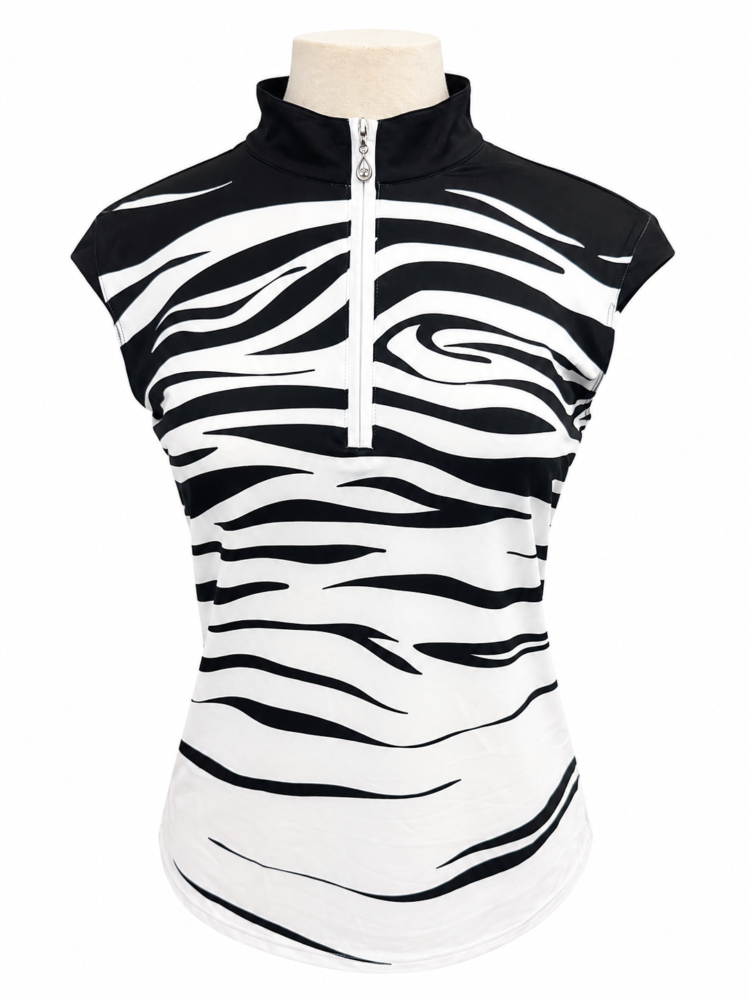 SanSoleil SolCool Sleeveless Mock  - Wildside Black