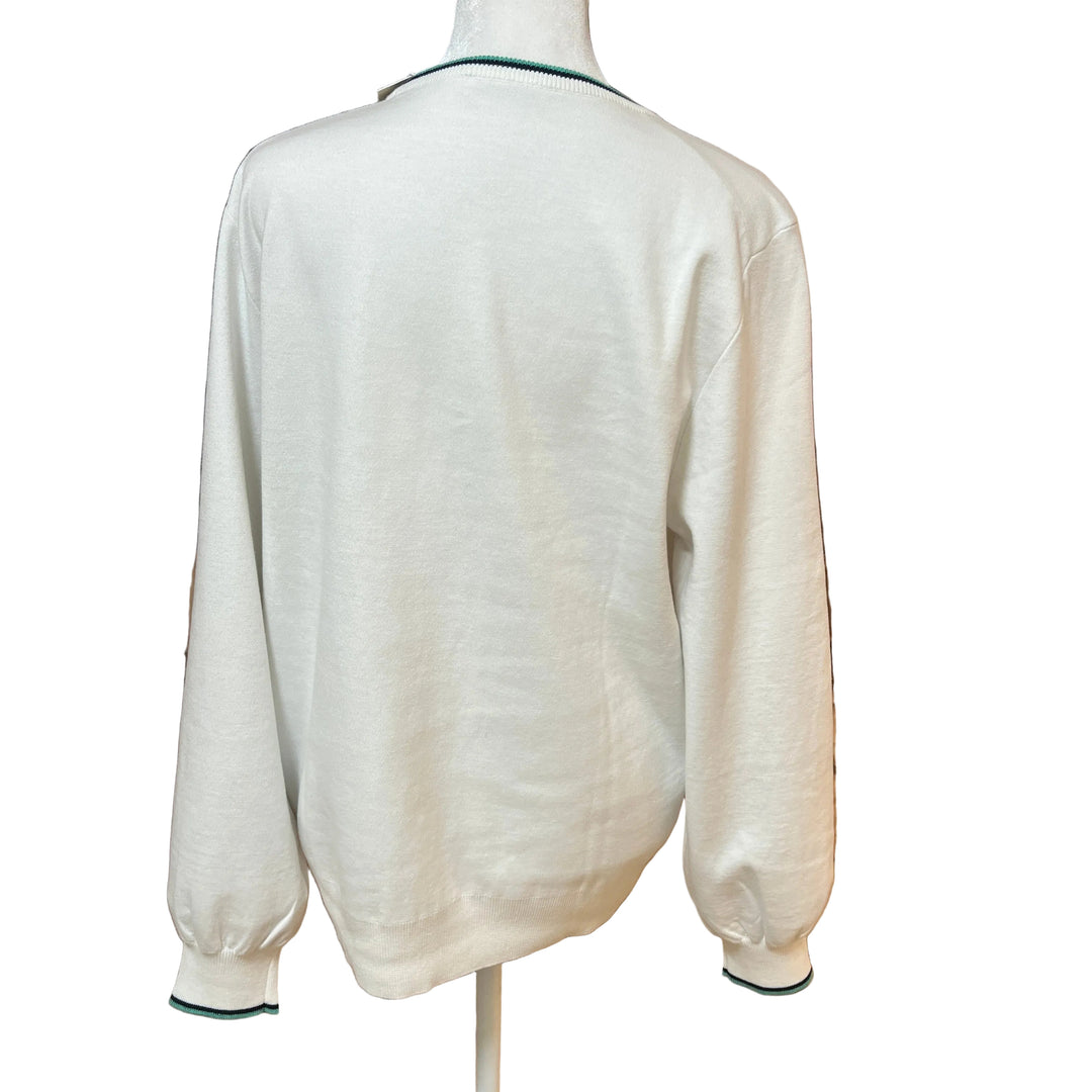 Peter Millar Coolspun Crewneck Sweater - White - Skorzie