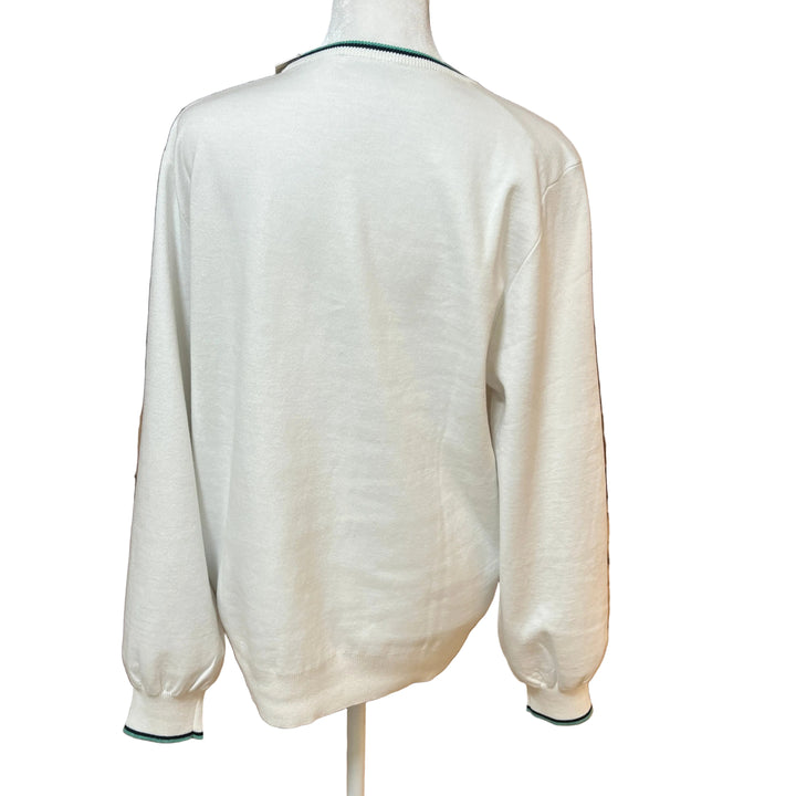 Peter Millar Coolspun Crewneck Sweater - White - Skorzie