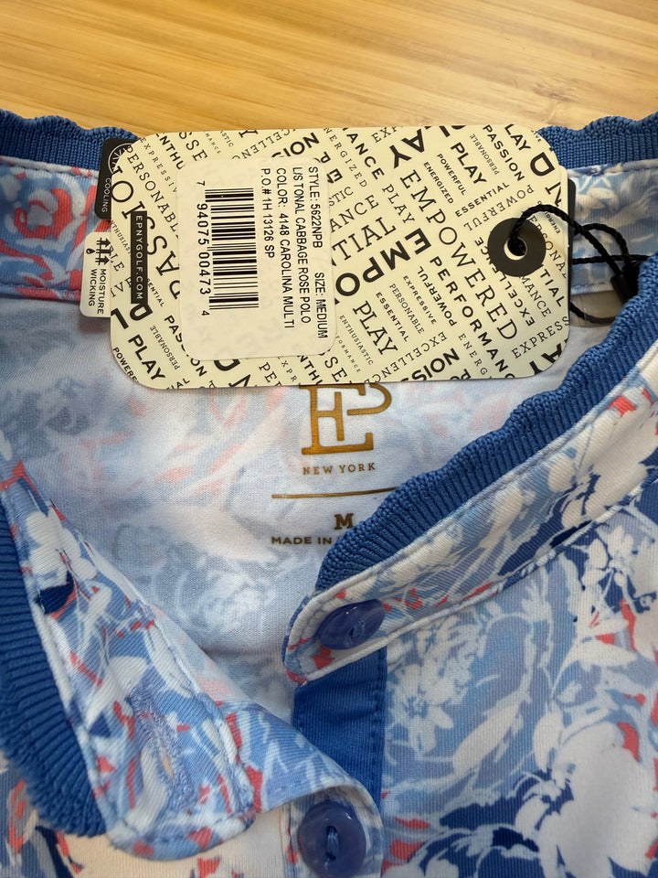 EP NY Long Sleeve Cabbage Rose Polo - Medium