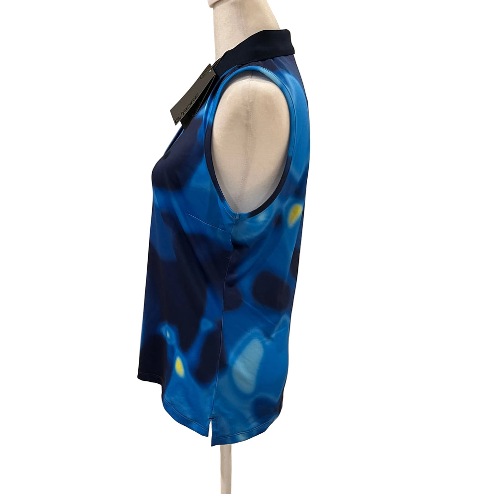 G/FORE Button S/L Polo - Blue Multi - Skorzie