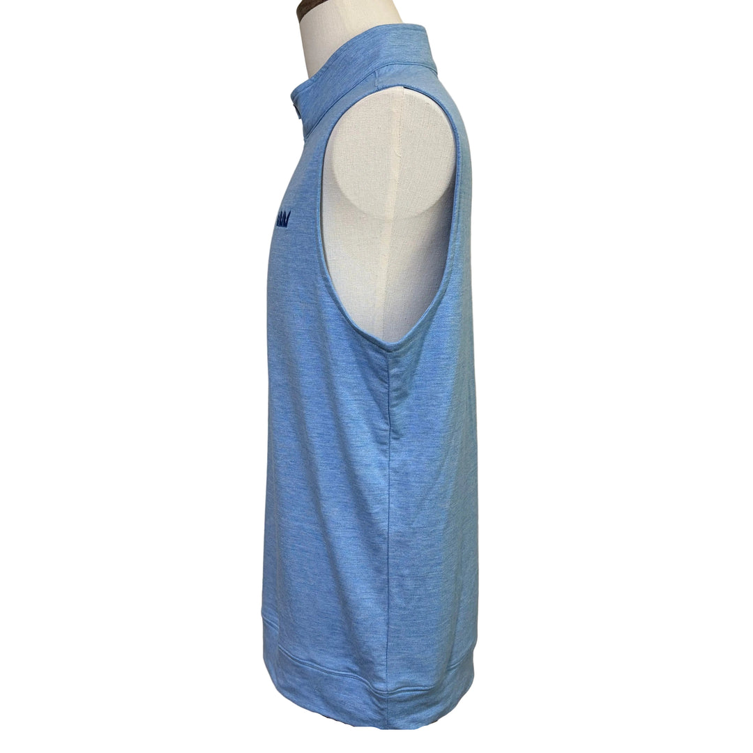 Turtleson Wynn 1/4 Zip Vest (w/logo) - Blue Heather - Medium - Skorzie