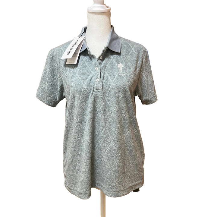 Daily Sports Terry Touch SS Polo (w/ logo) - Grey Melange - FINAL SALE ITEM - Skorzie
