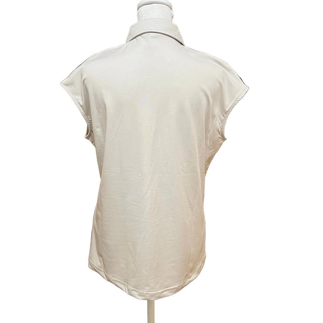 Daily Sports Rhinestone Cap Sleeve Polo - Raw - Medium - Skorzie