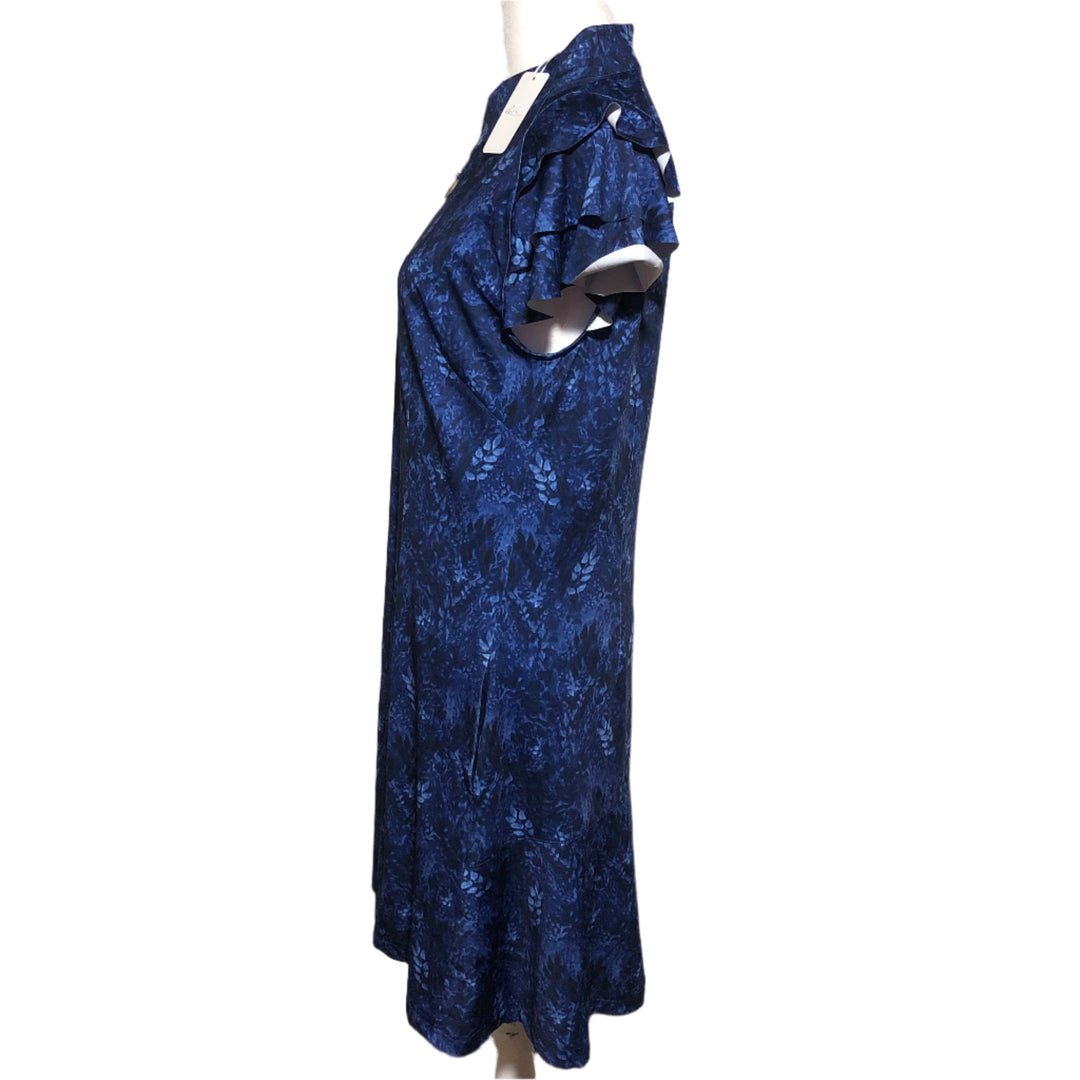 Greg Norman Winona Stretch Short Sleeve Dress - Marina - Medium - Skorzie