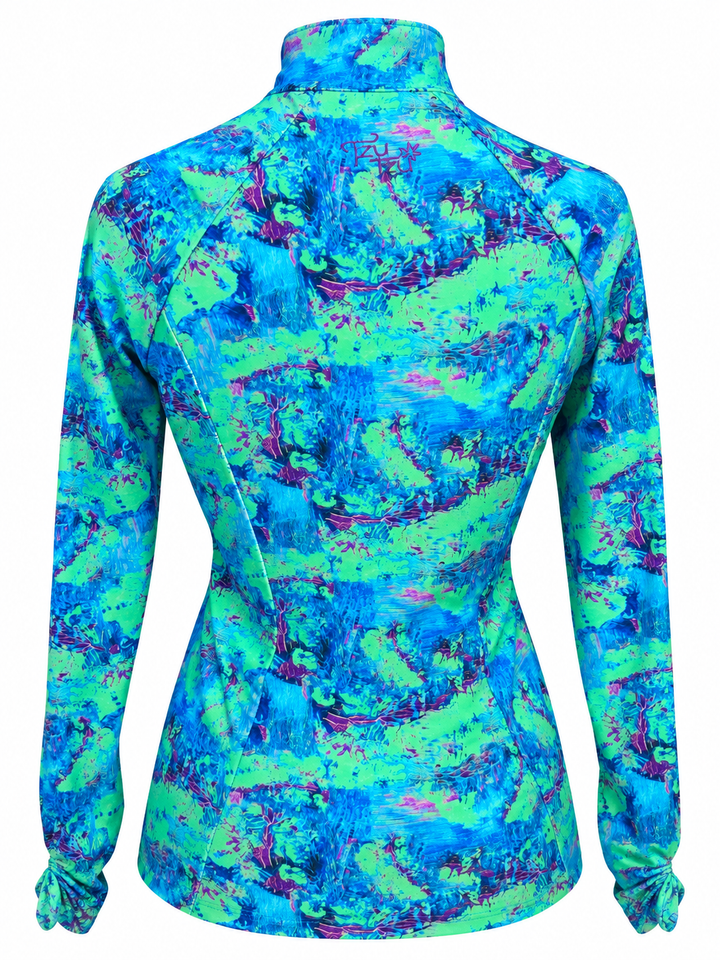 Tzu Tzu Sara Long Sleeve Top - Trippy Typhoon