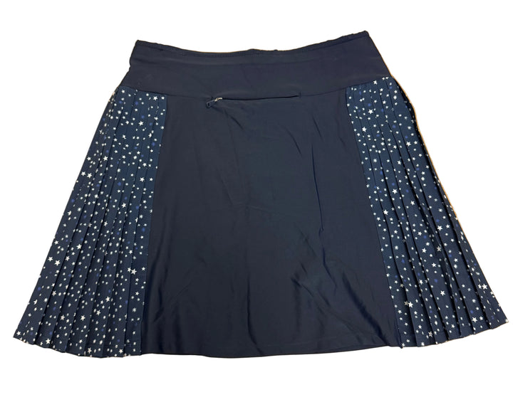 RLX Ralph Women's Pleated Stars Skort - Navy - Skorzie