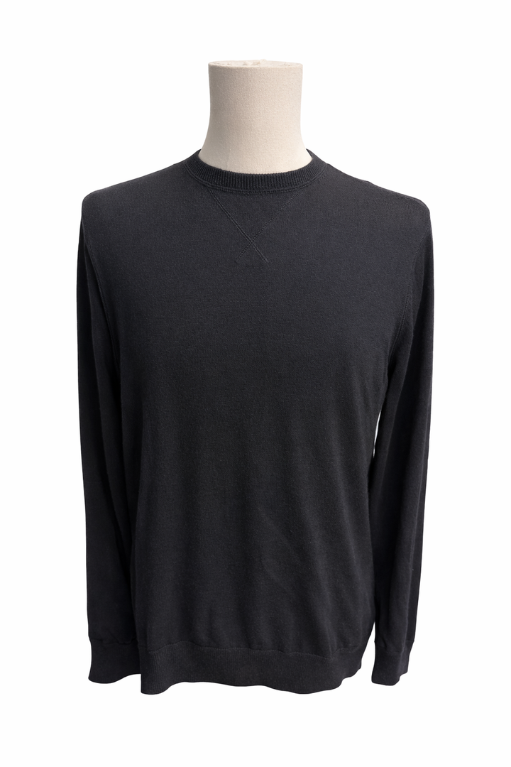 G/FORE Men's Circle G's Merino Wool Crewneck Sweater - Ink - Medium - Skorzie