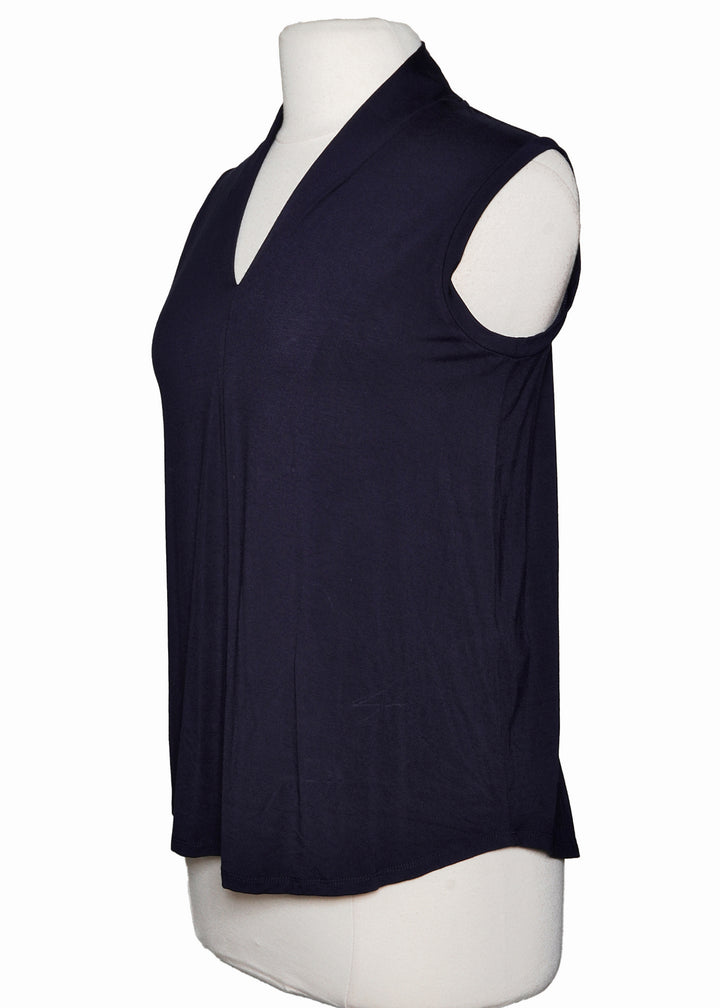 Swing Control Bamboo Sleevless Top - Navy - Skorzie