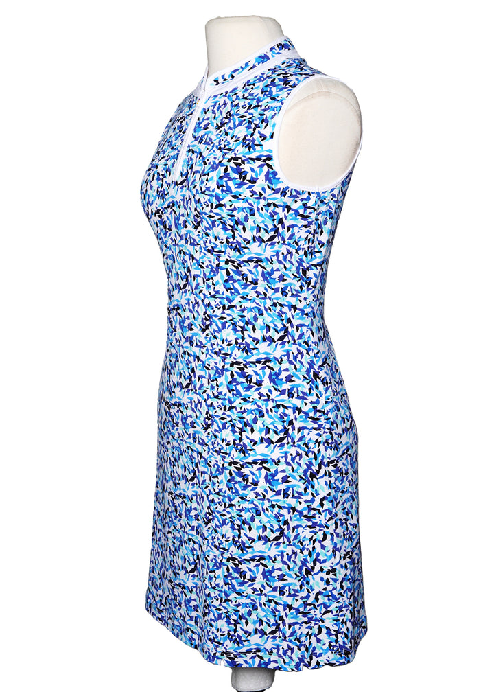 Swing Control Printed Dress - Funfetti Blue - Skorzie