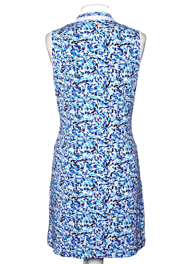 Swing Control Printed Dress - Funfetti Blue - Skorzie