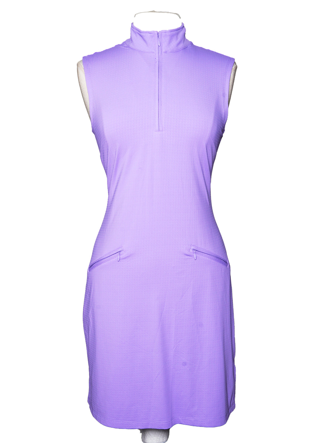 IBKUL SL Mock Neck Dress - Lavender - Skorzie