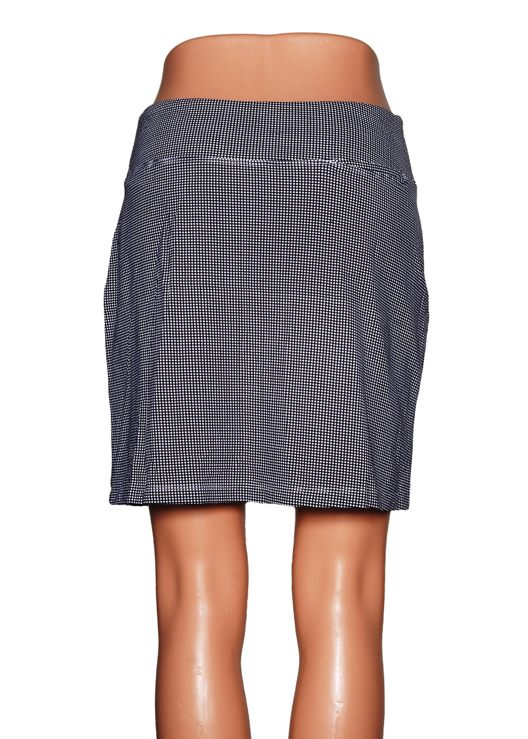 IBKUL Pull On Gingham Skort - Black - Skorzie