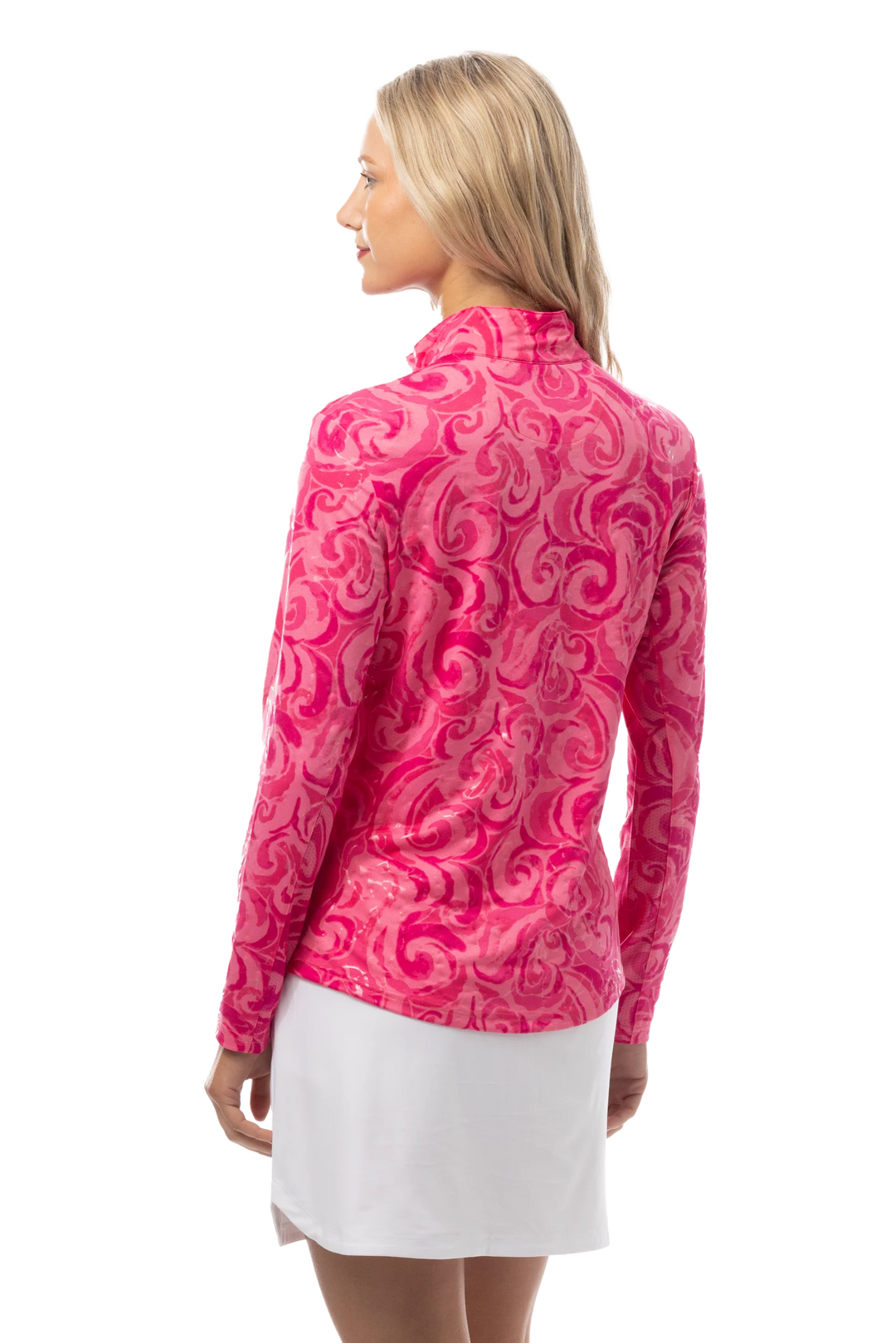 SanSoleil SolShine Foil Print Mock - Whirlwind Pink