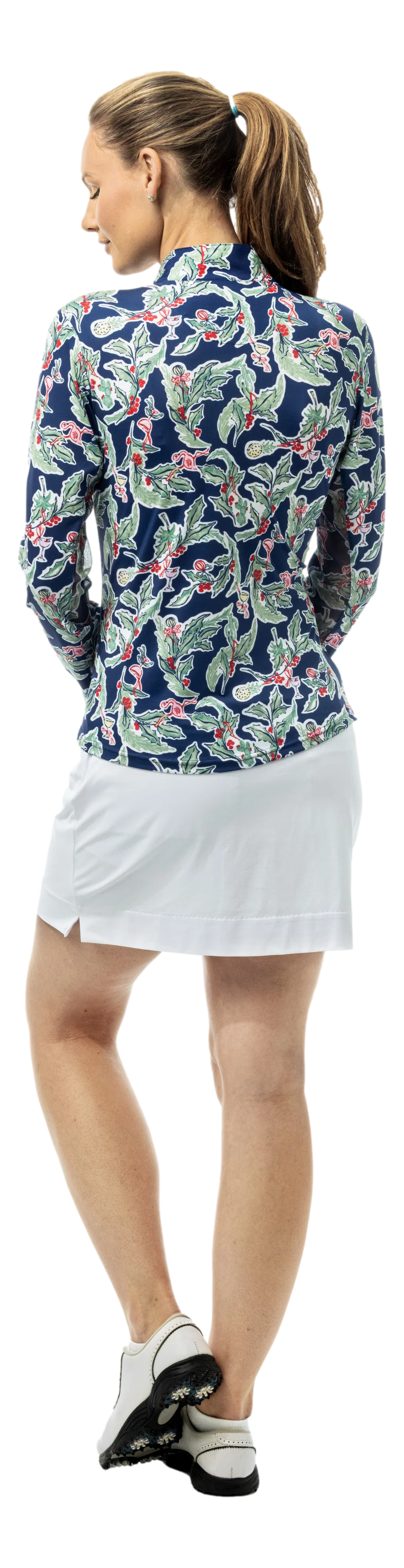 SanSoleil SolCool Print Mock - Holly Jolly