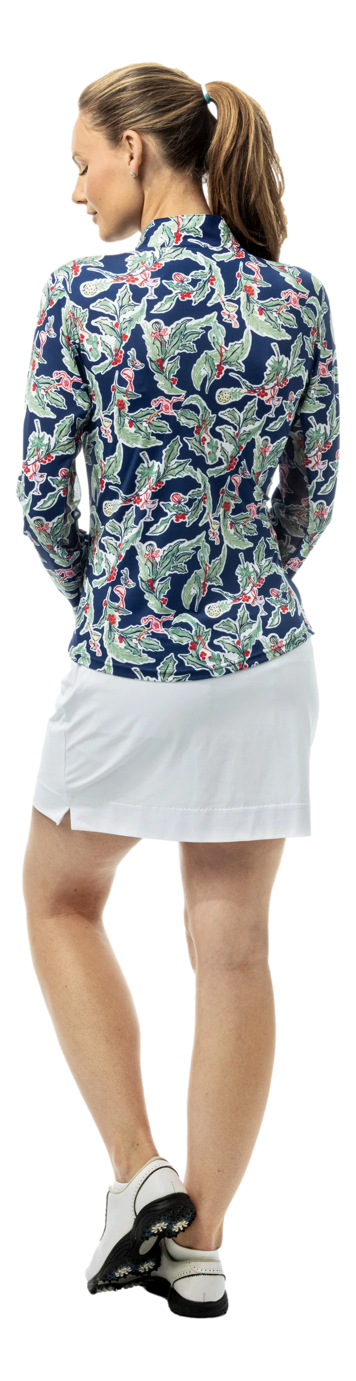 SanSoleil SolCool Print Mock - Holly Jolly