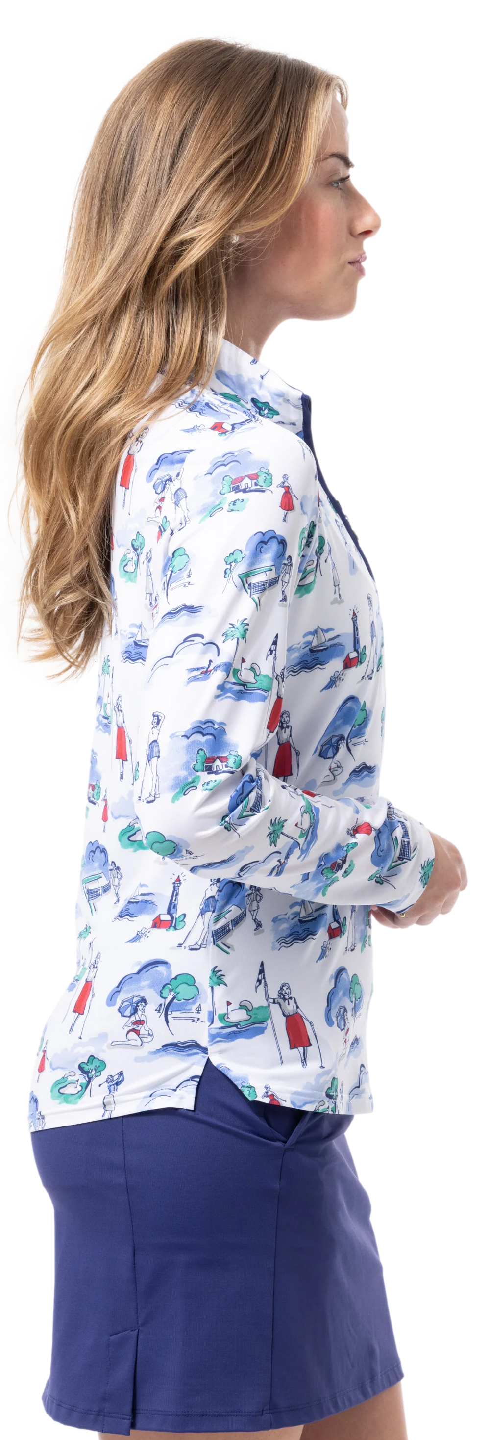 SanSoleil SolCool Print Mock - Club Life - Skorzie