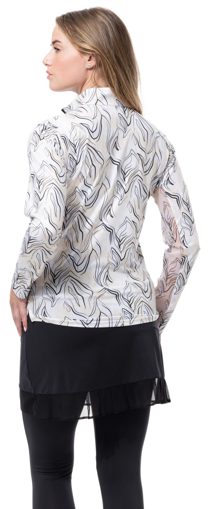 SanSoleil SolCool Print Mock Top  - Skinz - Skorzie